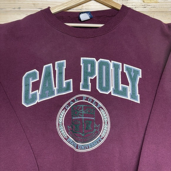 Jansport Sweatshirt San Luis Obisp Cal Poly Crew Neck Mens Size XXL USA 90s - Picture 3 of 11